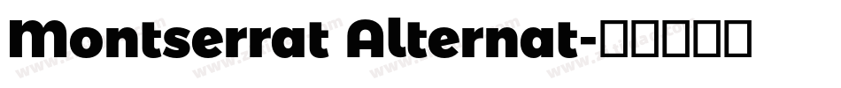 Montserrat Alternat字体转换